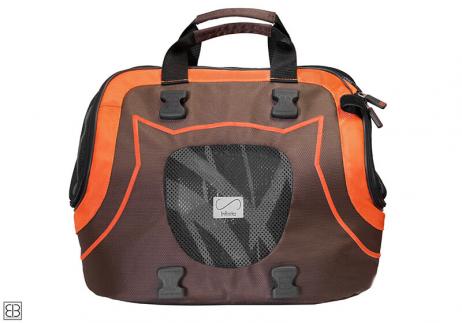 EB Infinita pet carrier, brown / orange