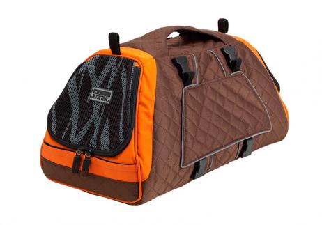 EB Jet Set Pet Carrier, Small, Orange / Brown